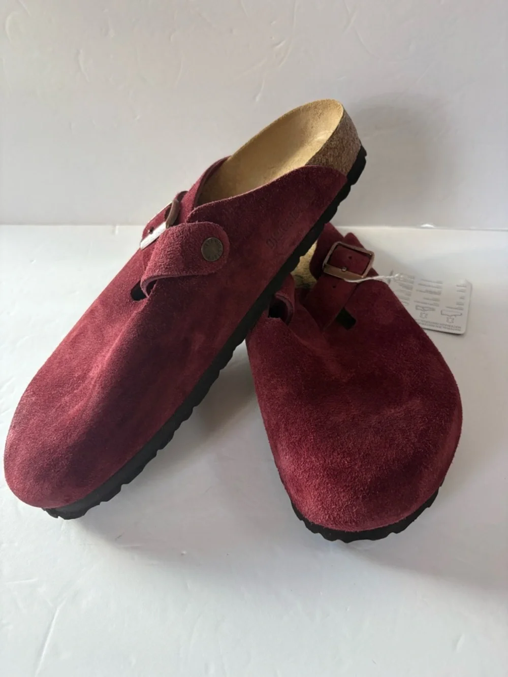 NWT Birkenstock Boston Suede Clog Size 44